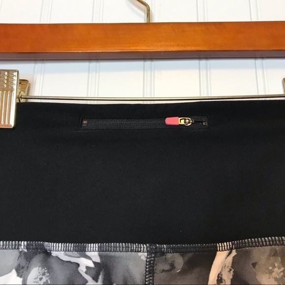 Mondetta Small Petite Athletic Active Pants Black Tie Dye Yoga Stretch Long Knit - Picture 4 of 9